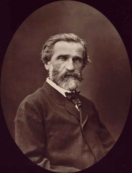 Giuseppe Verdi por Ferdinand Mulnier.  Fuente: es.wikipedia.org