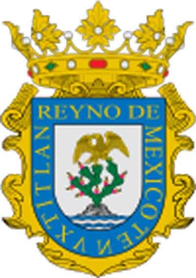 Escudo del virreinato de Nueva España. Fuente: es.wikipedia.org
