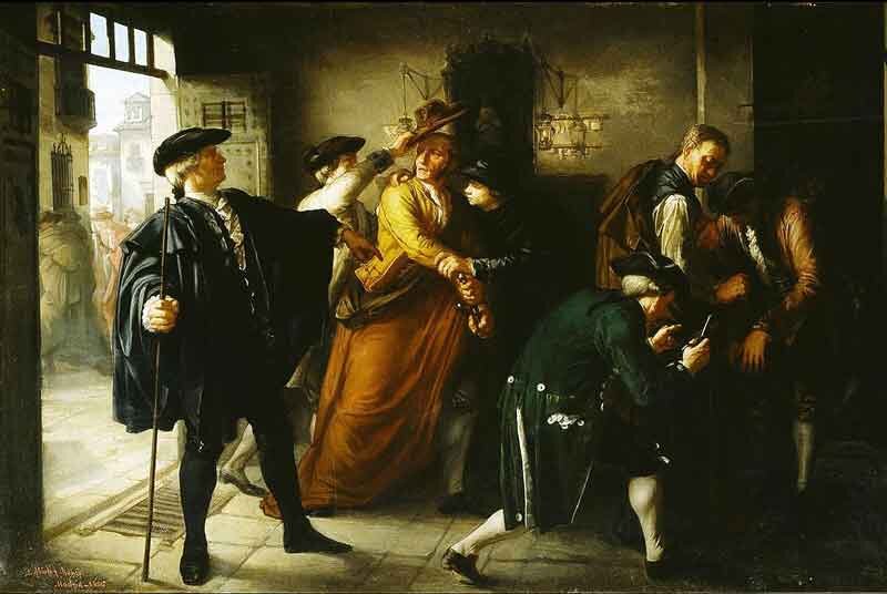 El motín de Esquilache por José Martí Monsó (1864). Fuente: es.wikipedia.org