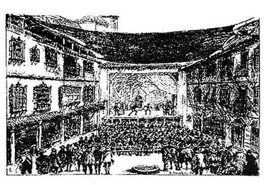 Corral de la Pacheca por Juan Comba (1660). Fuente: cervantesvirtual.com